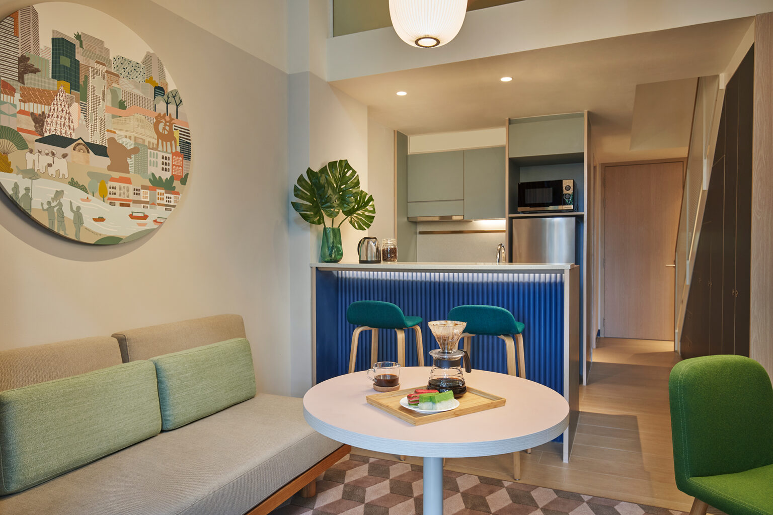 citadines raffles place singapore executive loft living room