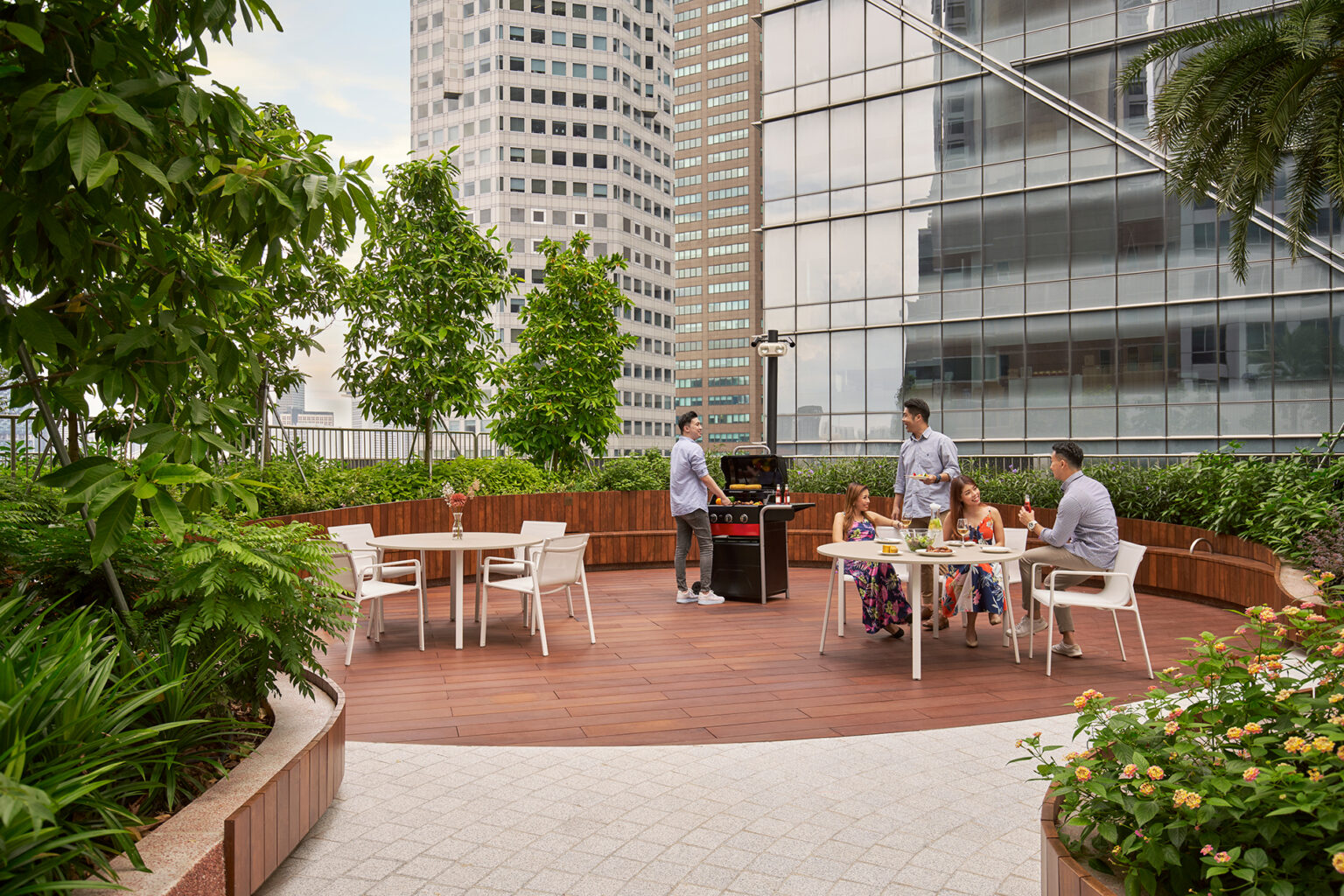 citadines raffles place singapore bbq garden