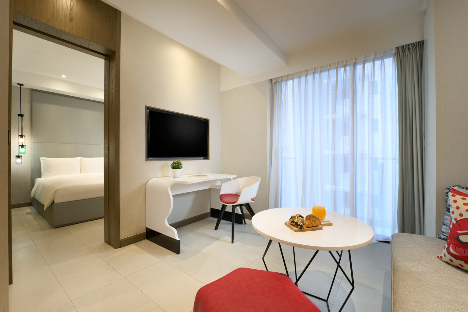 sr sg oakwood studios singapore one bedroom deluxe living room 2 lr