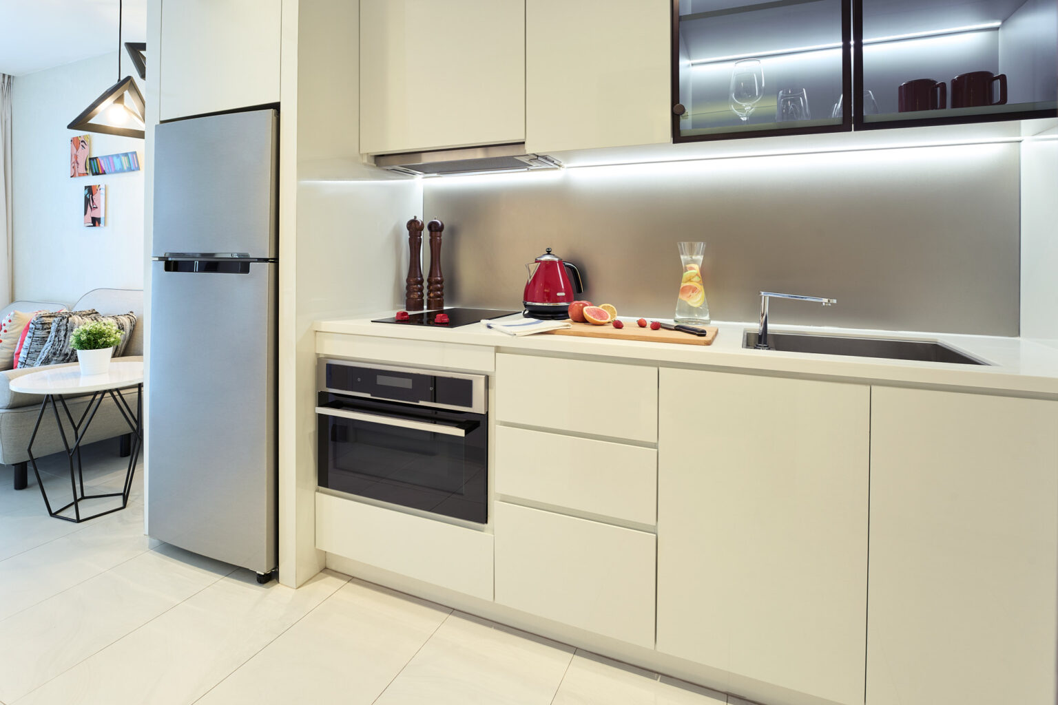 sr sg oakwood studios singapore studio premier kitchenette lr