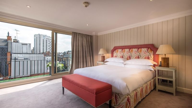 penthouse master bedroom terrace view at the capital wide