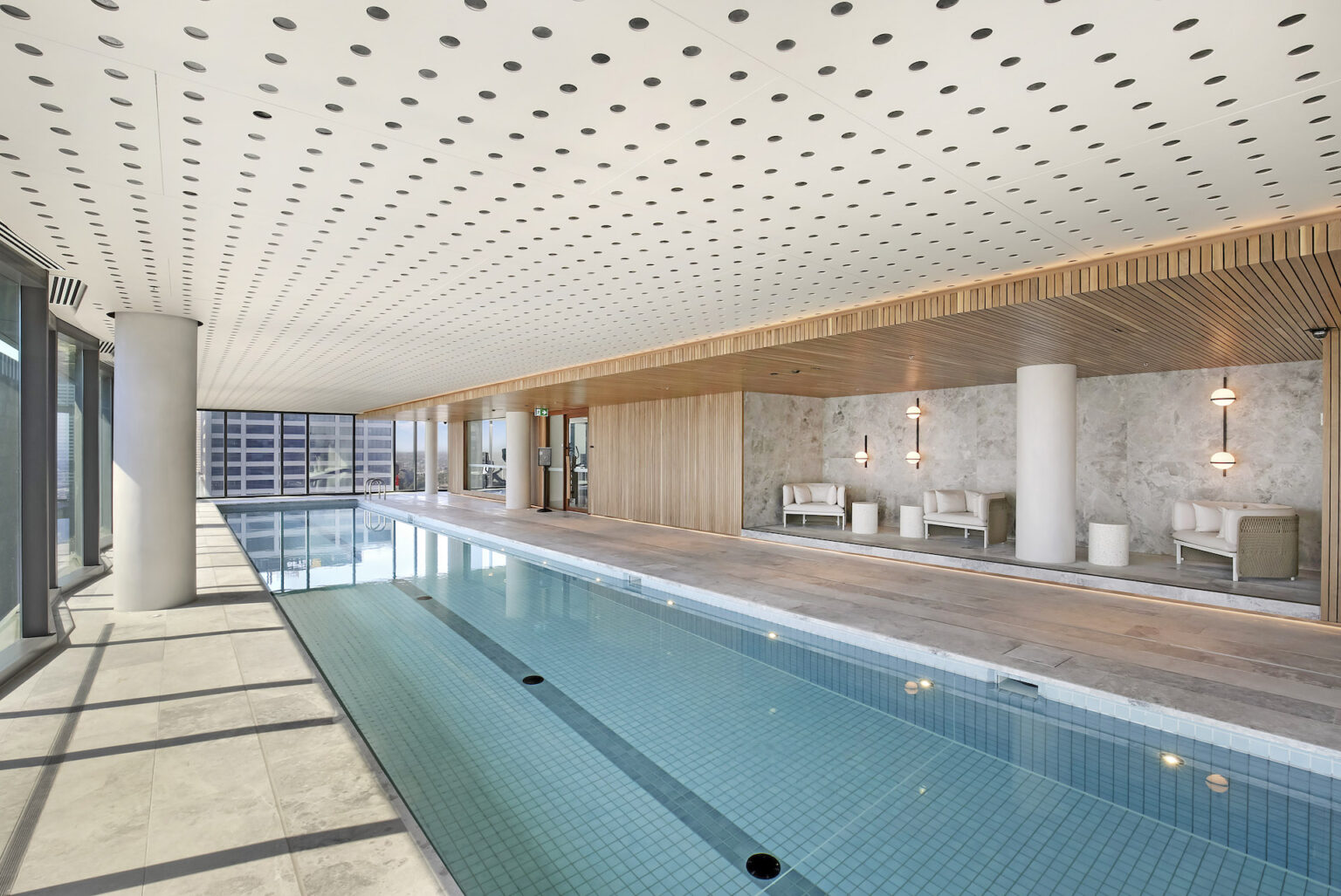 melbourne collins arch 1 bed corporate apartment pool 2