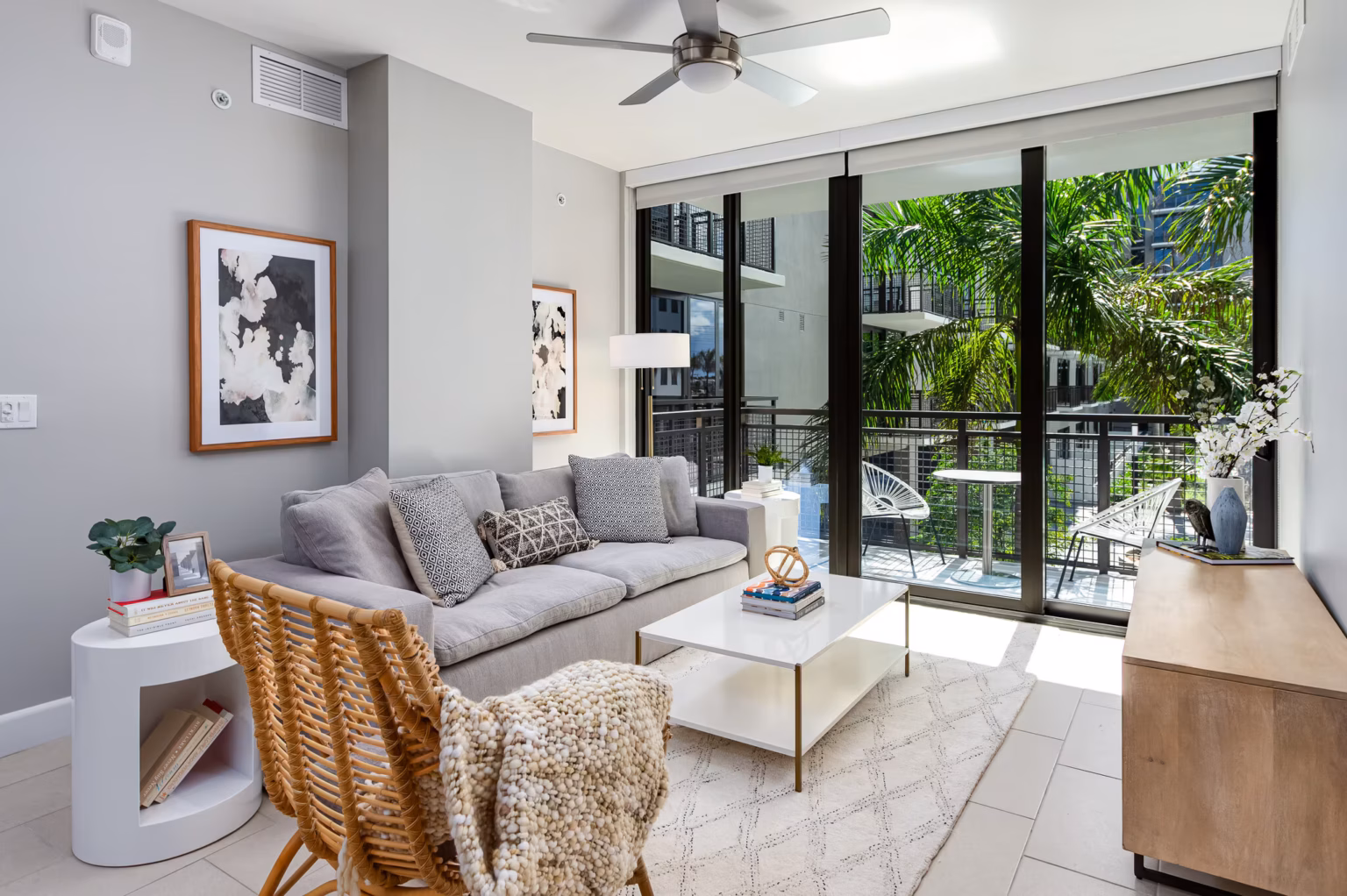 avalon doral doral fl living area and balcony overlooking pool